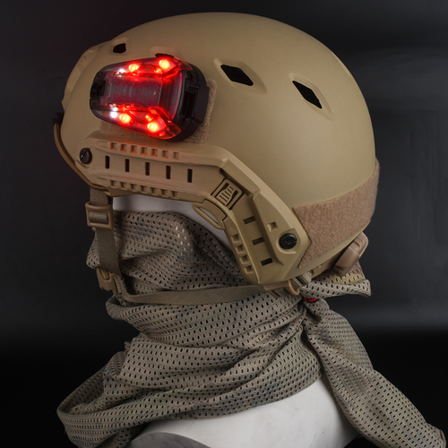 WADSN HEL-STAR 6 IR- GEN III Helmet Marker - Black - RED LIGHT