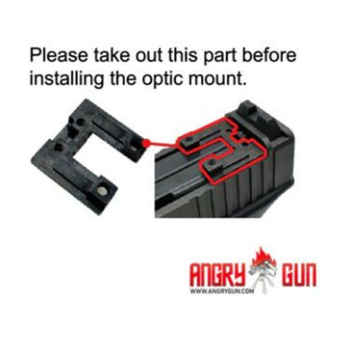 Angrygun OPF-G STYLE DDP OPTIC MOUNT PLATE FOR MARUI G17 GEN5 MOS GBBP - AUTHENTIC LEUPOLD DDP PRO