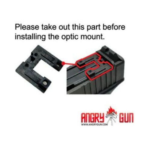 Angrygun OPF-G STYLE RMR/SRO OPTIC MOUNT PLATE FOR MARUI G17 GEN5 MOS GBBP