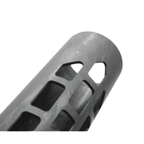 Angrygun M-RAC STYLE SUPPRSSOR SHIELD (TYPE A) - BLACK CARBON 6.5 INCH