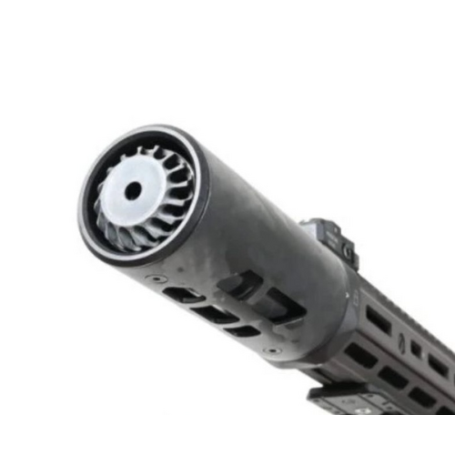 Angrygun U-RAC STYLE SUPPRESSOR SHIELD - BLACK CARBON 6.5 INCH
