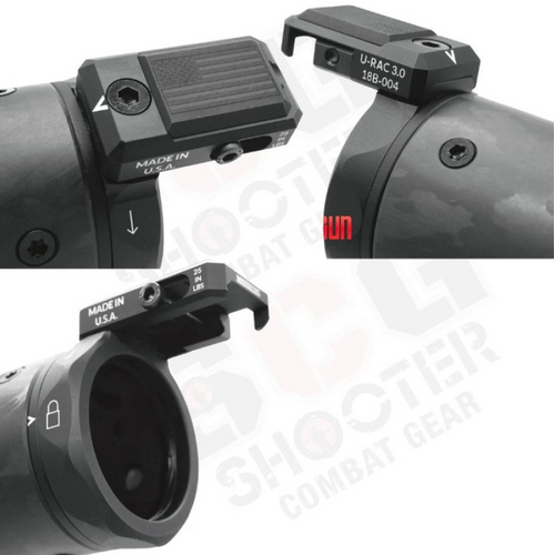 Angrygun U-RAC STYLE SUPPRESSOR SHIELD - BLACK CARBON 6.5 INCH