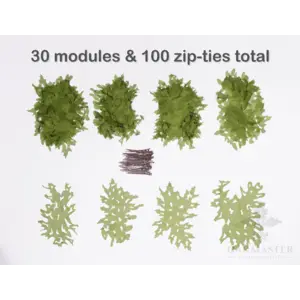 Oakmaster Custom Ghillies Macronet Covert Green 1 Modular Kit Oakmaster Custom Ghillies Macronet Covert Green 1 Modular Kit