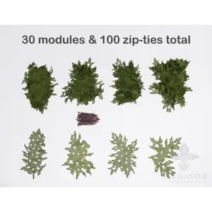 Oakmaster Custom Ghillies Macronet Mature Covert Green 1 Modular Kit Oakmaster Custom Ghillies Macronet Mature Covert Green 1 Modular Kit