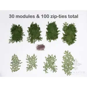 Oakmaster Custom Ghillies Macronet Mature Covert Green 2 Modular Kit Oakmaster Custom Ghillies Macronet Mature Covert Green 2 Modular Kit