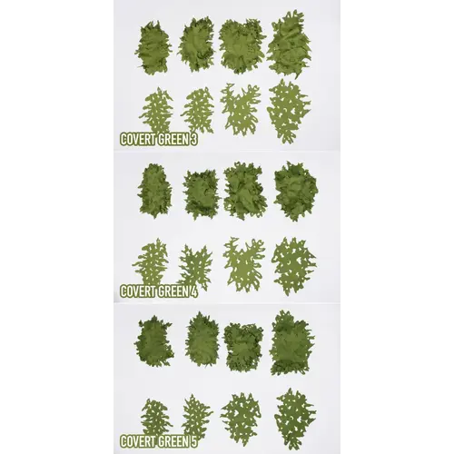 Oakmaster Custom Ghillies Positive Space Modules Covert Green 3 Oakmaster Custom Ghillies Positive Space Modules Covert Green 3