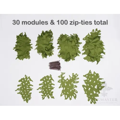 Oakmaster Custom Ghillies Positive Space Modules Covert Green 3 Oakmaster Custom Ghillies Positive Space Modules Covert Green 3