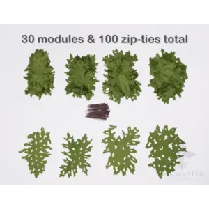 Oakmaster Custom Ghillies Positive Space Modules Covert Green 4 Oakmaster Custom Ghillies Positive Space Modules Covert Green 4