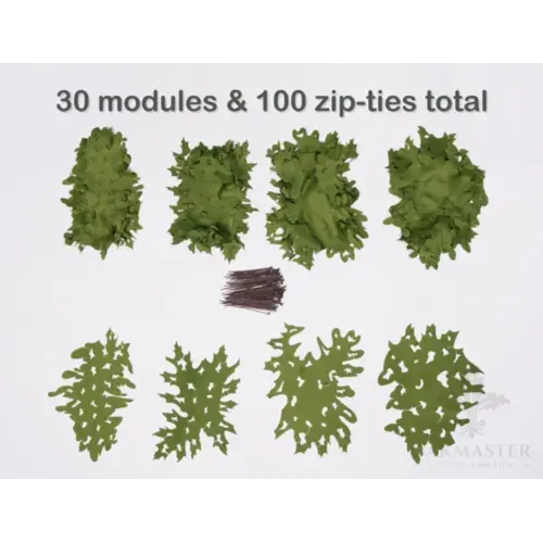 Oakmaster Custom Ghillies Positive Space Modules Covert Green 4 Oakmaster Custom Ghillies Positive Space Modules Covert Green 4