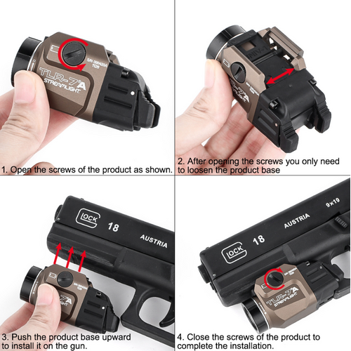 WADSN T-7 A Gun Light - DE -Logo WADSN T-7 A Gun Light - DE -Logo