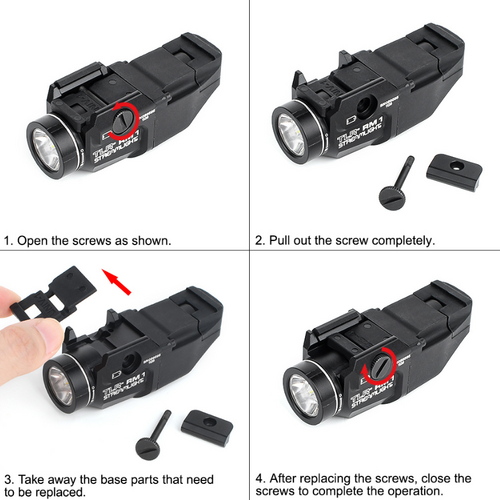 WADSN T RM 1 Rail Mounted Tacticial Ligting System - Black (LOGO) WADSN T RM 1 Rail Mounted Tacticial Ligting System - Black (LOGO)