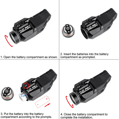 WADSN T RM 1 Rail Mounted Tacticial Ligting System - Black (LOGO) WADSN T RM 1 Rail Mounted Tacticial Ligting System - Black (LOGO)