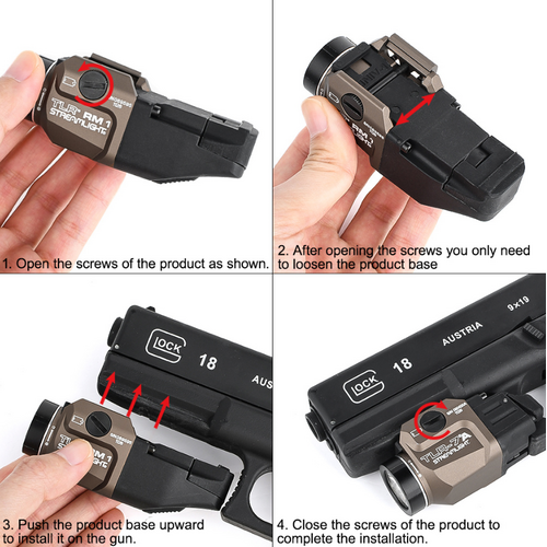 WADSN T RM 1 Rail Mounted Tacticial Ligting System - DE (LOGO) WADSN T RM 1 Rail Mounted Tacticial Ligting System - DE (LOGO)