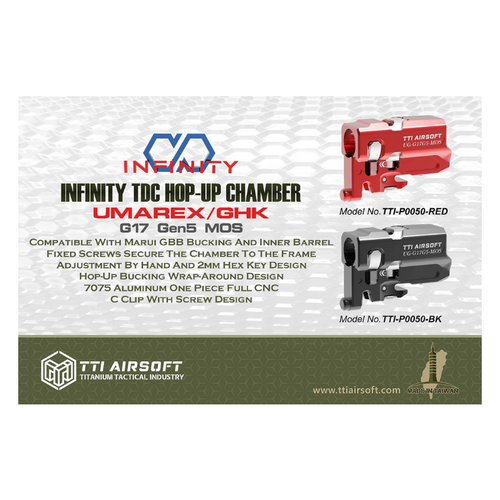 TTI Infinity TDC Hop Up Chamber for Umarex / GHK G17 Gen5 MOS - Black