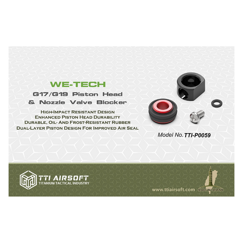 TTI WE G17/ G19 Piston Head+ Nozzle Valve Blocker
