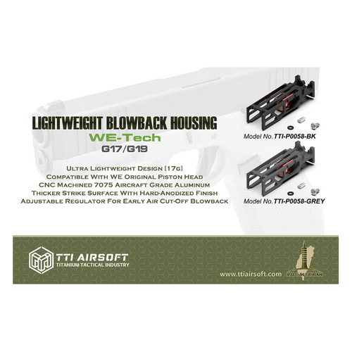 TTI WE G17/G19 Blowback Housing - Black
