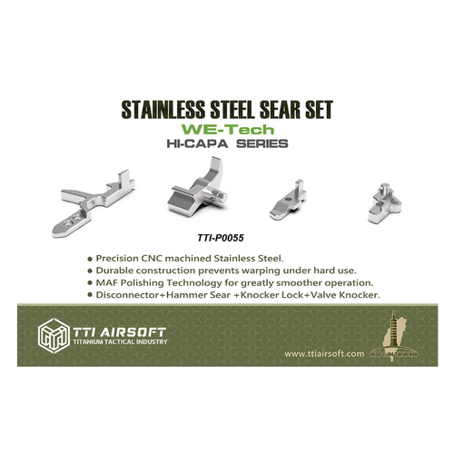 TTI WE/AW Hi Capa Stainless CNC Sear Set