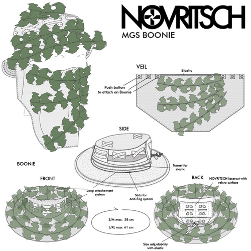 Novritsch Modular 3D Ghillie Suit – Boonie Flecktarn S/M