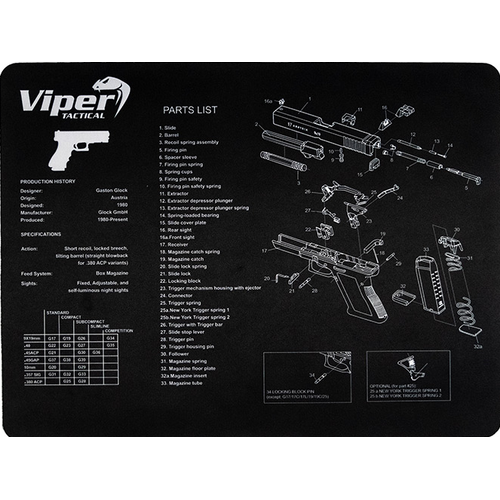 Viper Tactical Pistol Mat Glock Viper Tactical Pistol Mat Glock