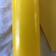 Top quality candle in bright yellow