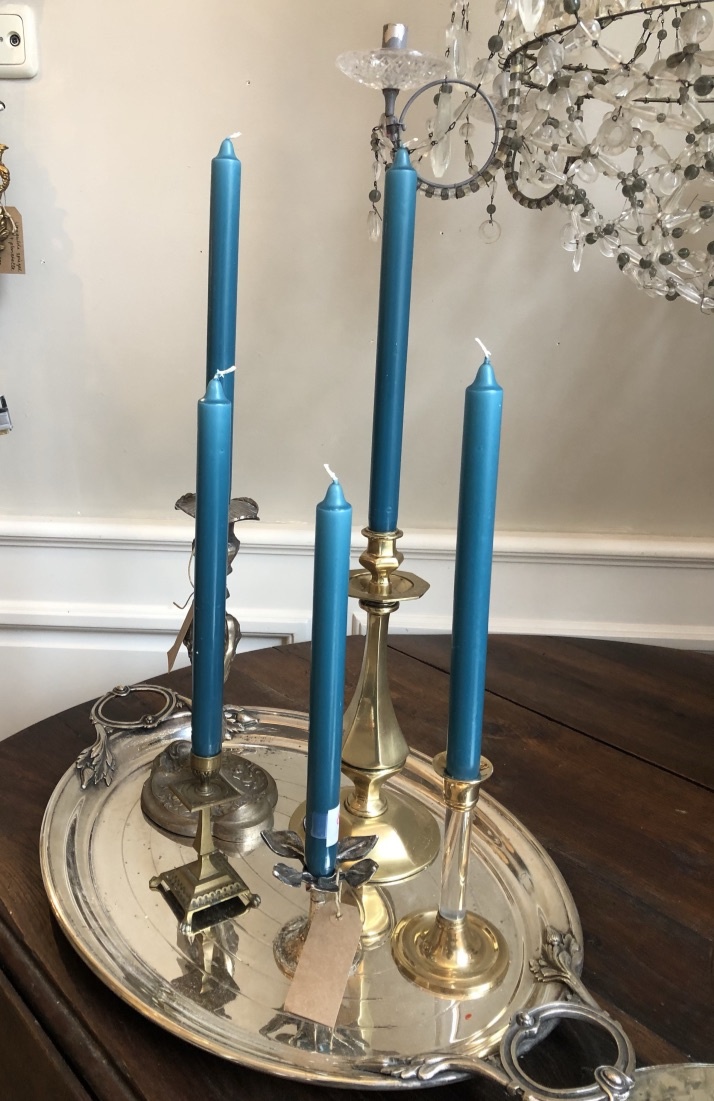 Top quality candle teal