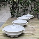 White covered dishes, porcelain