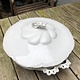 White covered dishes, porcelain