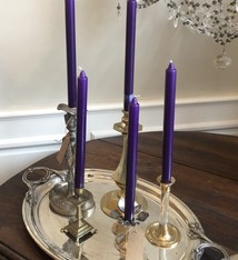Candle -dark purple
