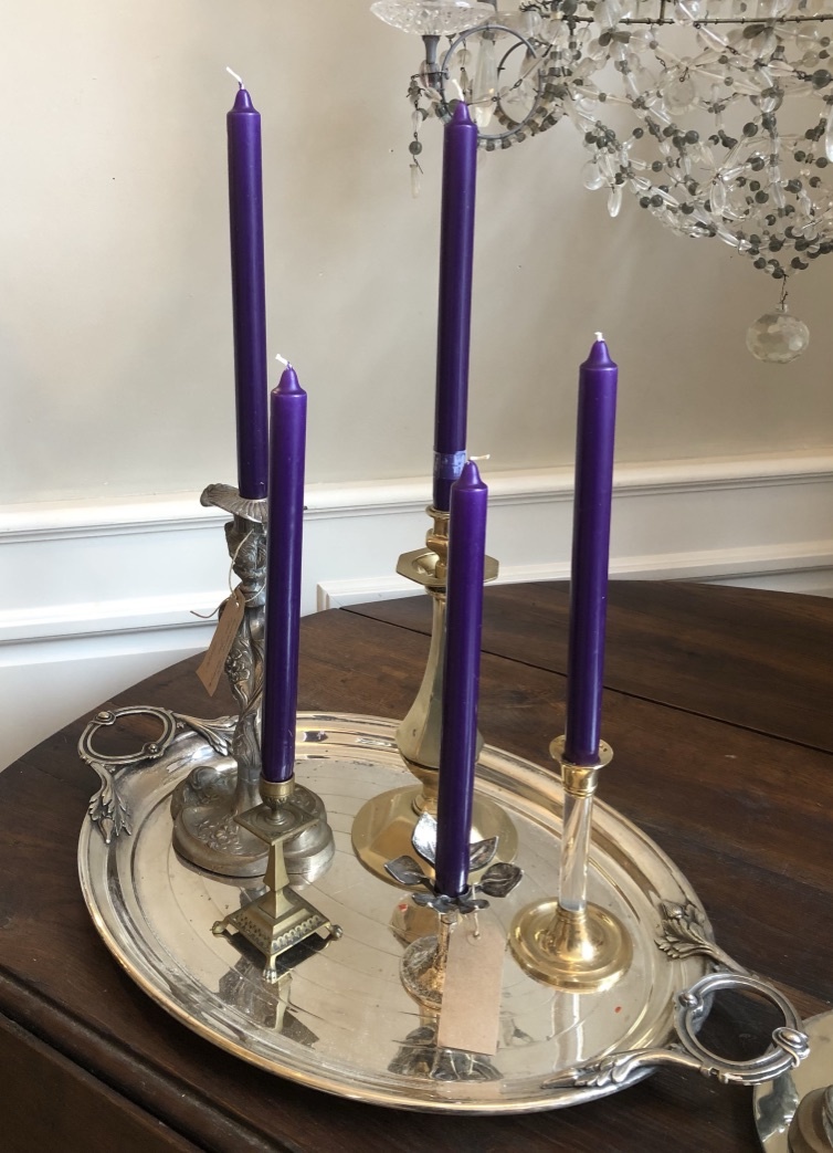 Top quality candle- dark purple