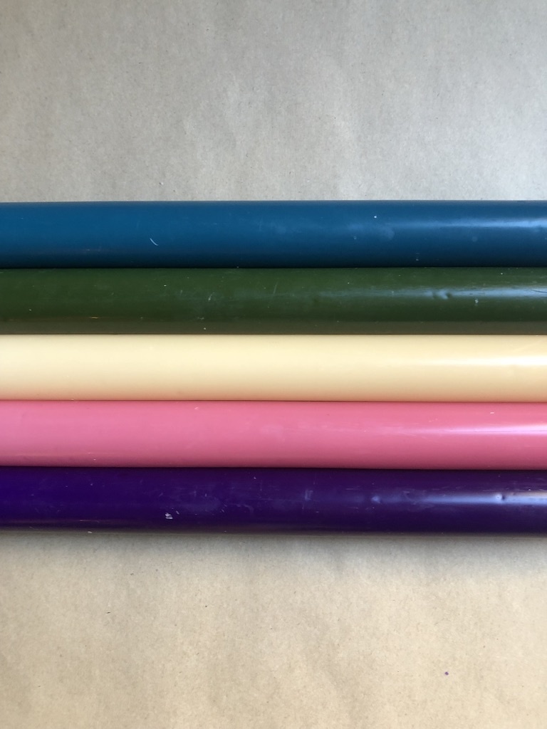 A package with 10 candles in colours  exclusively developed for Hart & Anders