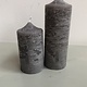 Top quality block candle, taupe