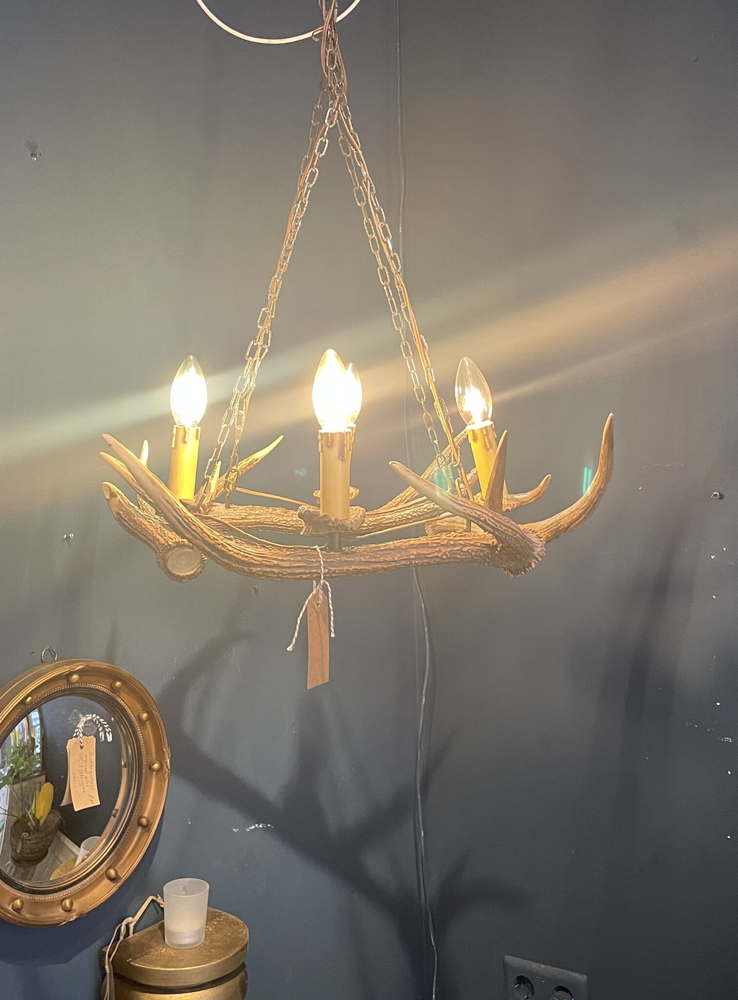 Chandelier made from antlers