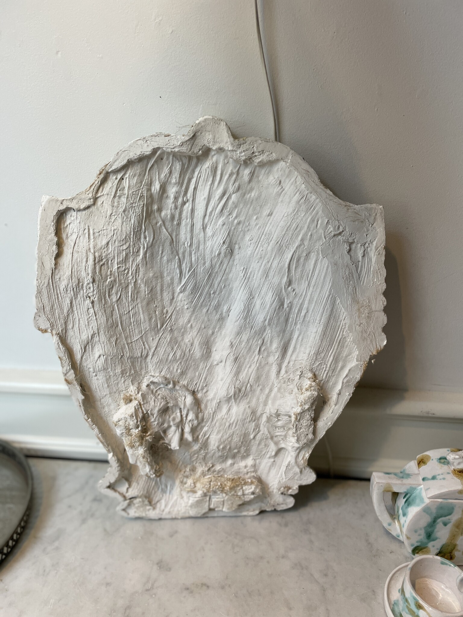 Antique plaster ceiling ornament