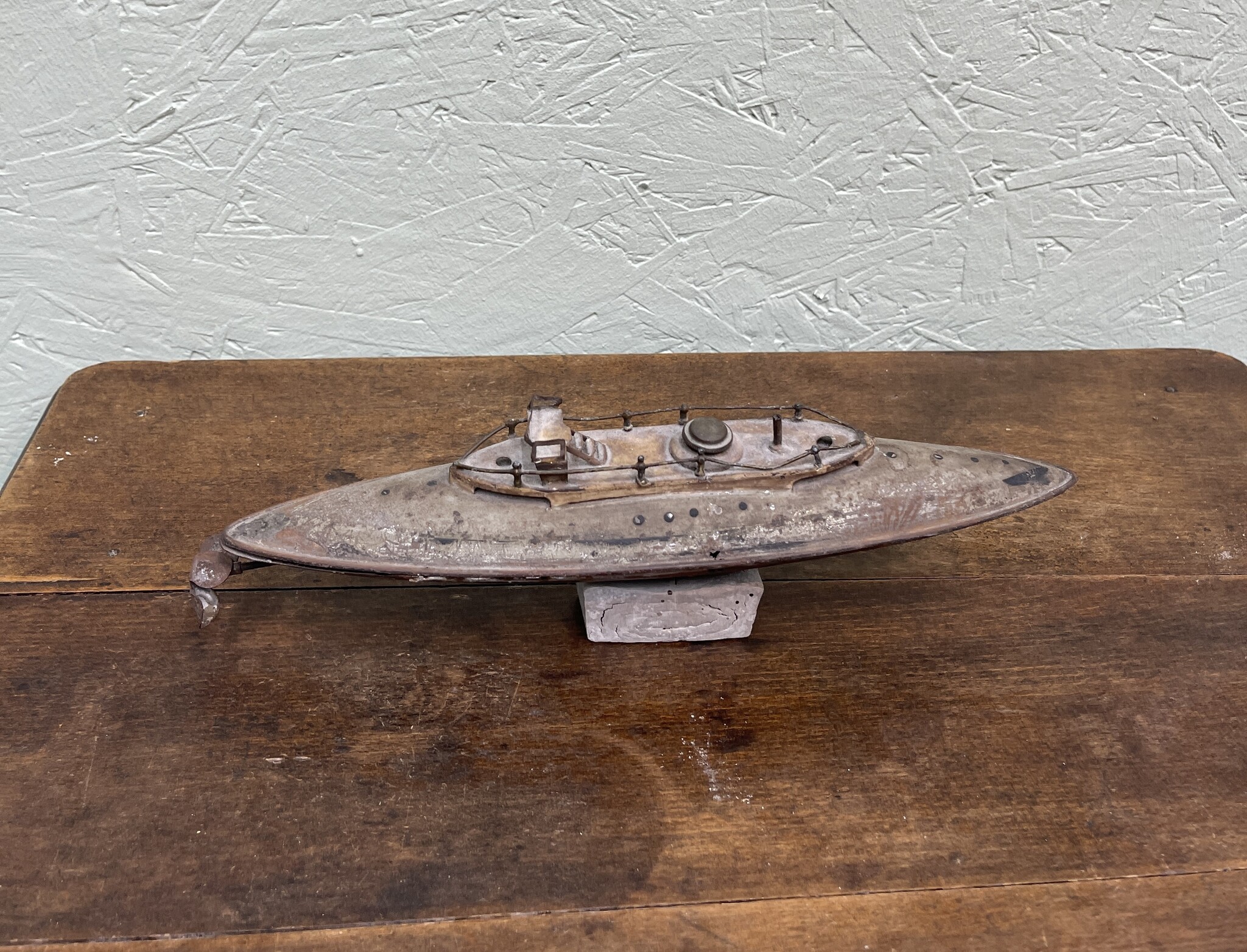 Antique submarine, tin toy, Bing, Germany, just before or during the war