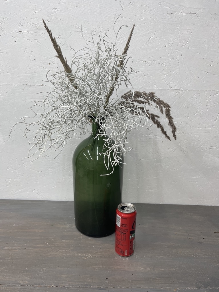 Prachtige oude fles, mooi oud glas