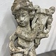 Antique garden statue, little guy with harp