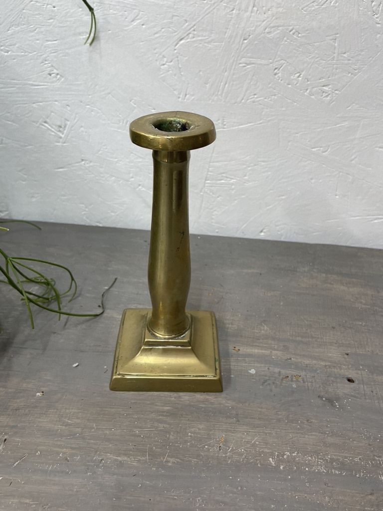 Antique brass candlestick, nice model