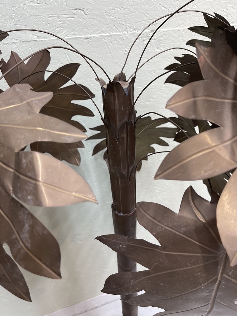 Vintage brass palmtree for La Maison Jansen