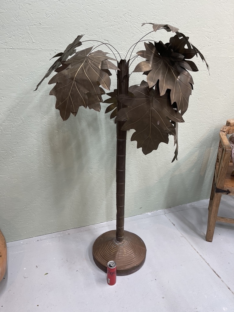Vintage brass palmtree for La Maison Jansen