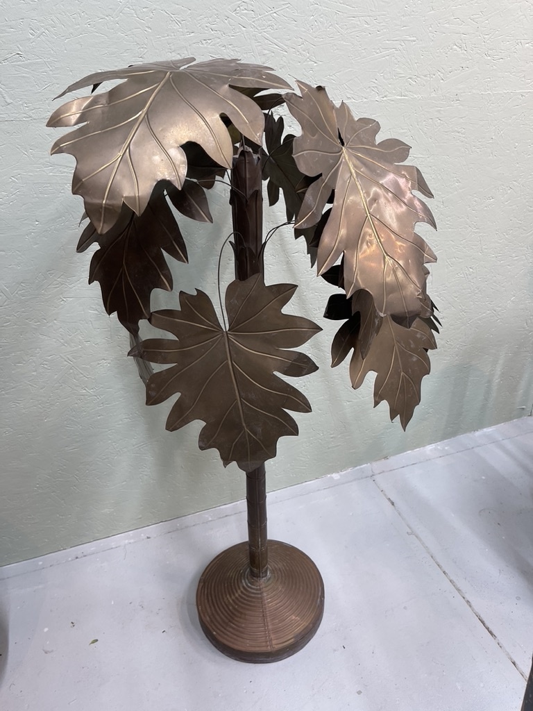 Vintage brass palmtree for La Maison Jansen