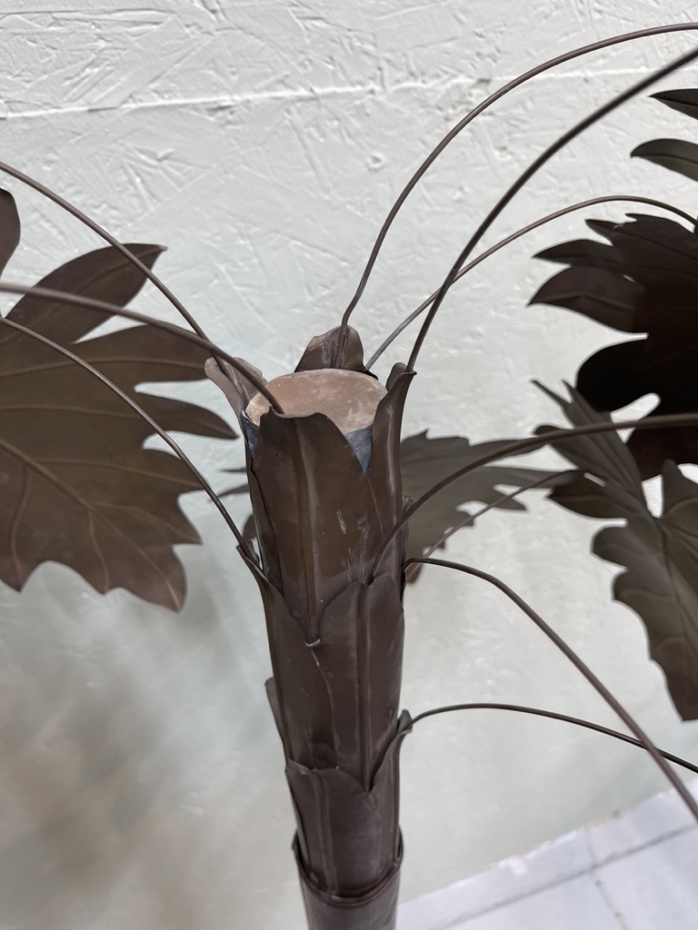 Vintage brass palmtree for La Maison Jansen