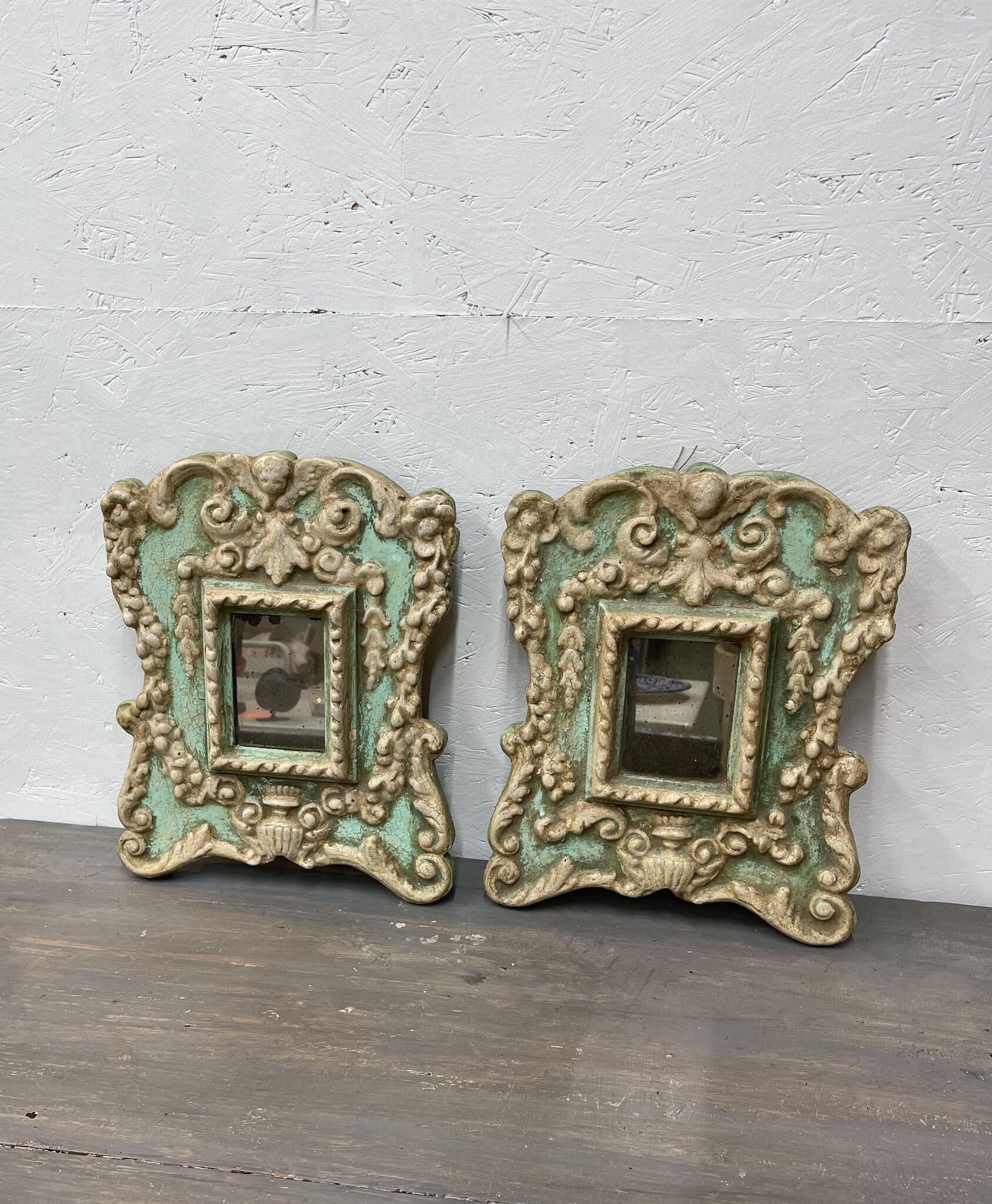 Antique small bridal mirrors