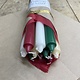 A package with 10 candles, red,  green , ivory and old ivory for Christmas
