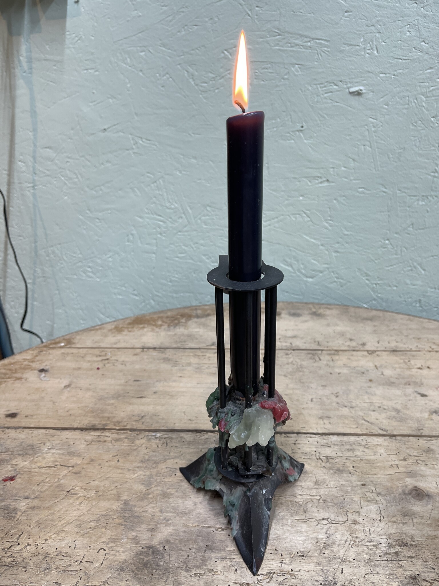 Vintage sliding candlestick