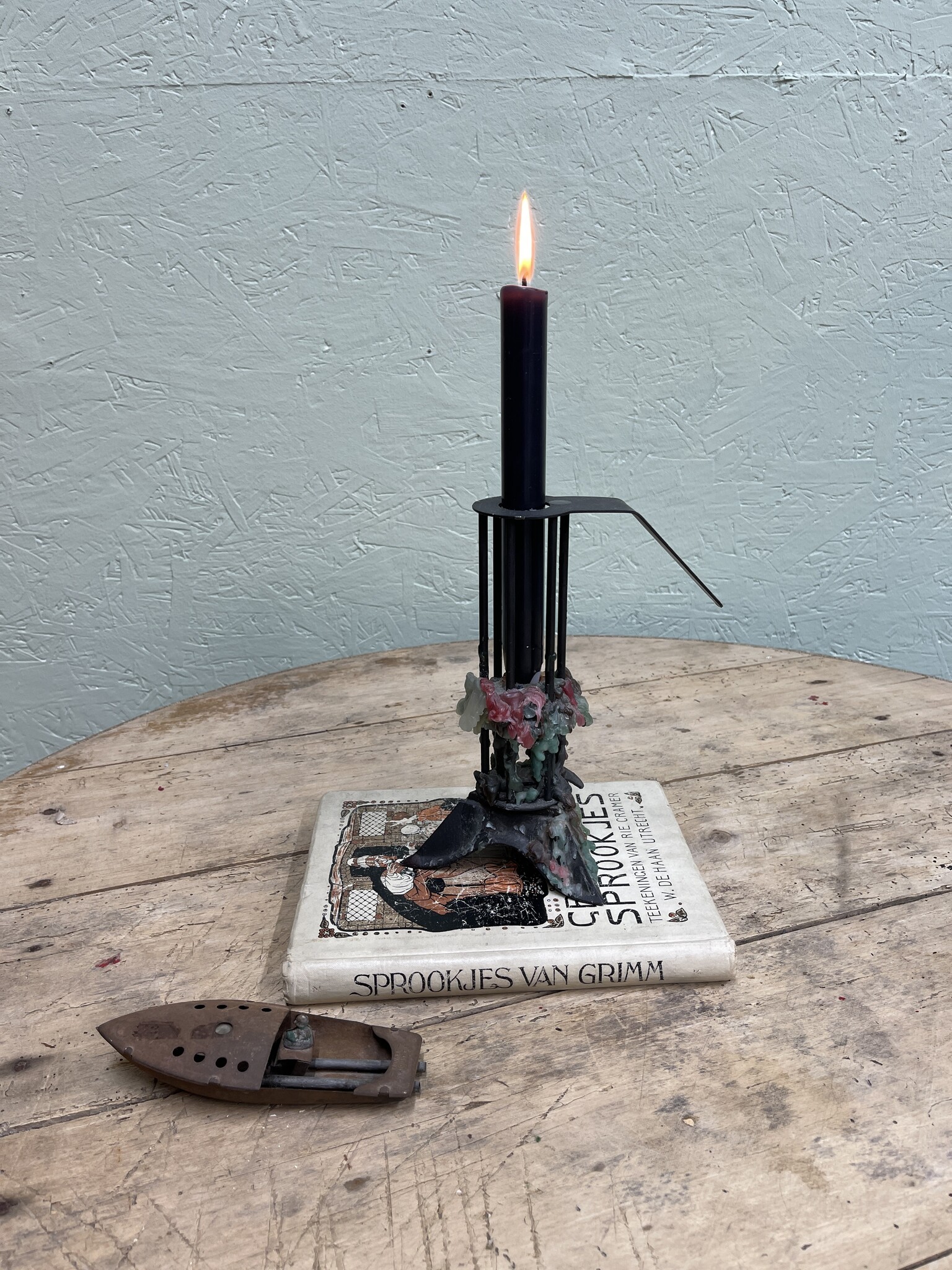 Vintage sliding candlestick
