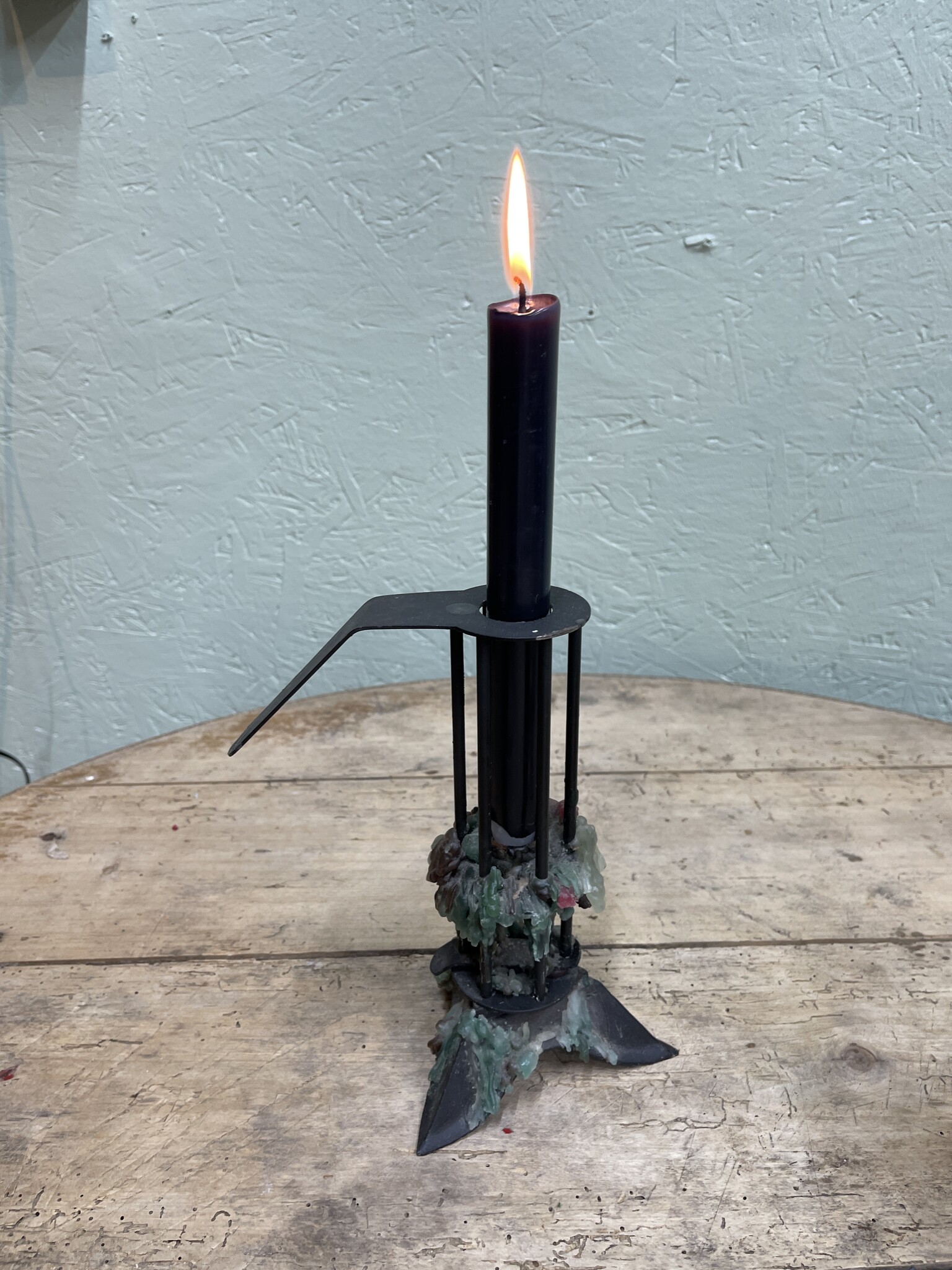 Vintage sliding candlestick