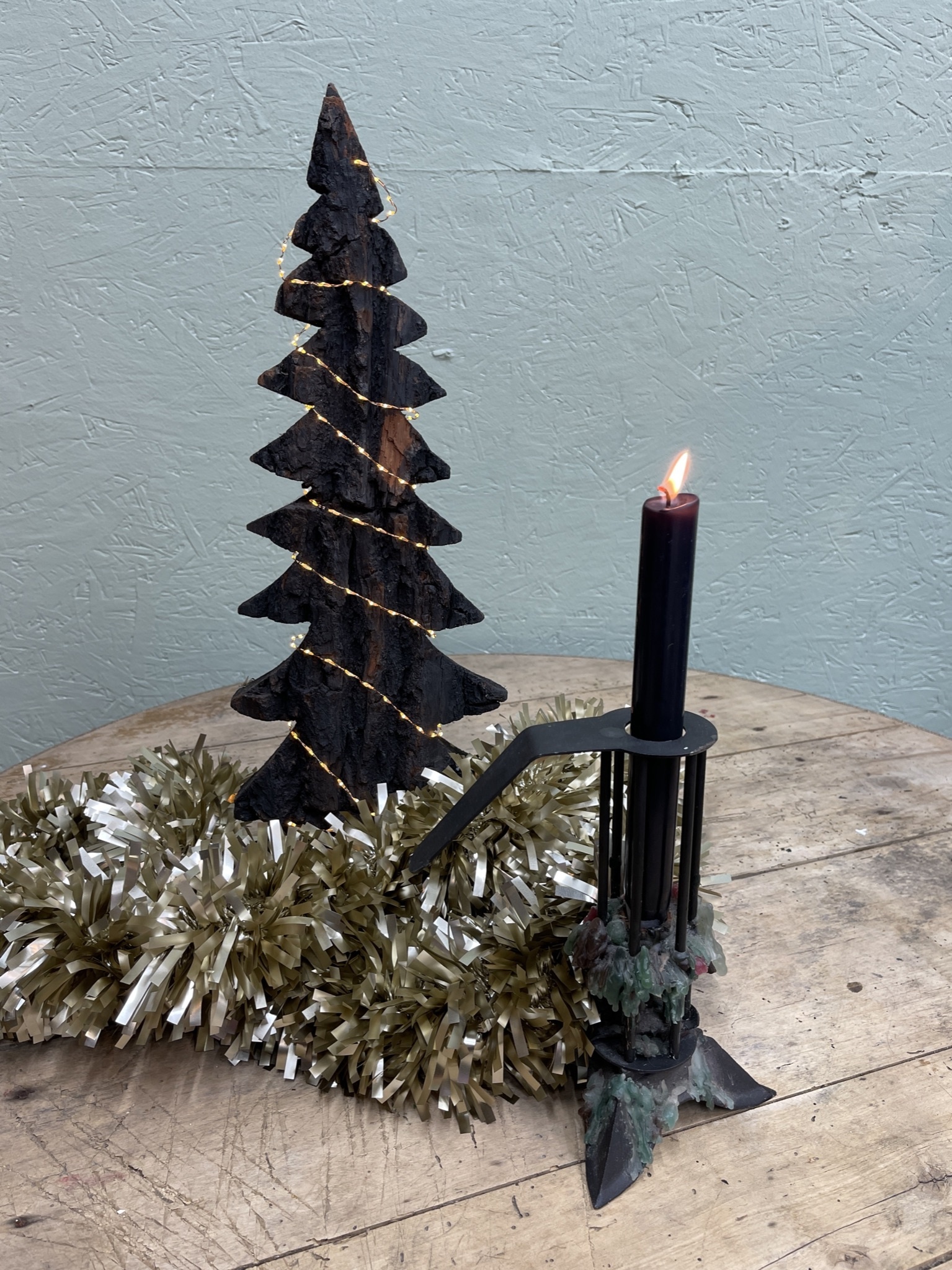Christmas tree from an old roof pinnacle