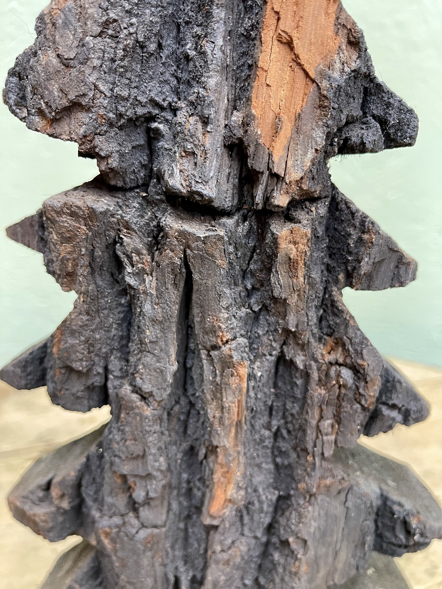 Christmas tree from an old roof pinnacle