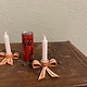 Handmade ceramic bowtie candleholders