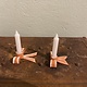 Handmade ceramic bowtie candleholders